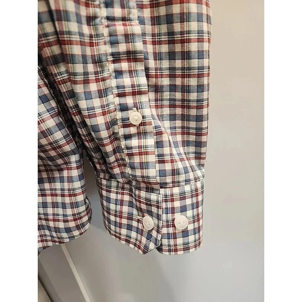Vtg L.L. Bean Traditional Fit Men's Plaid Button Down Sz L Reg 100% Cotton - Picture 2 of 9